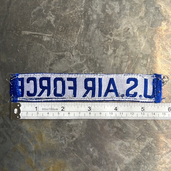 U.S. AIR FORCE blue tape patch, vintage - Picture 11 of 11